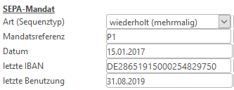 4. SEPA-Mandat