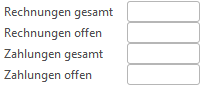 6. Summen der Rechnungen und Zahlungen