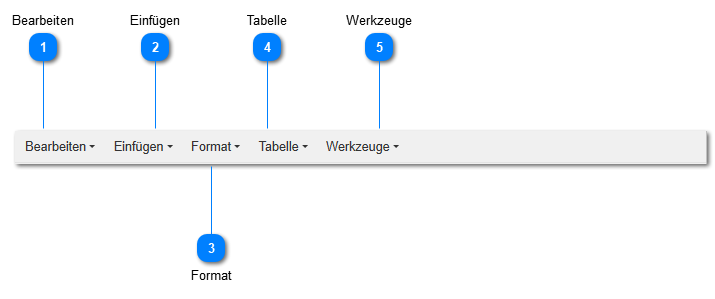 Menüleiste